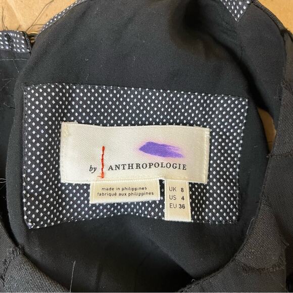 Anthropologie Roxie Textured Feather Fringe Dress - Picture 7 of 8